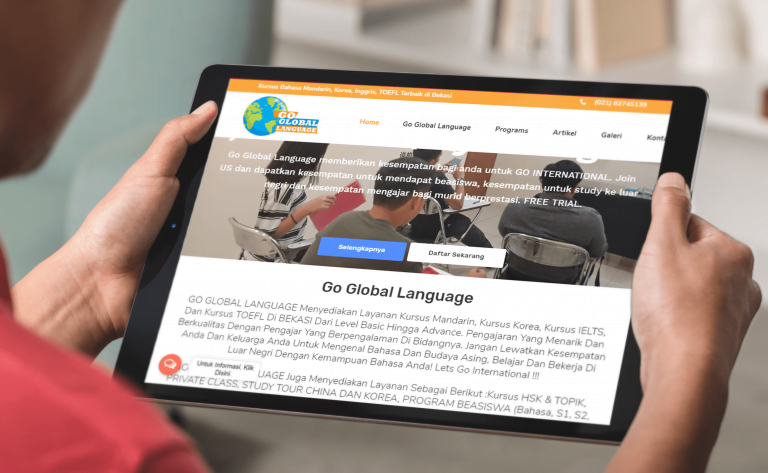 Jasa Pembuatan Website Kursus Bahasa Asing