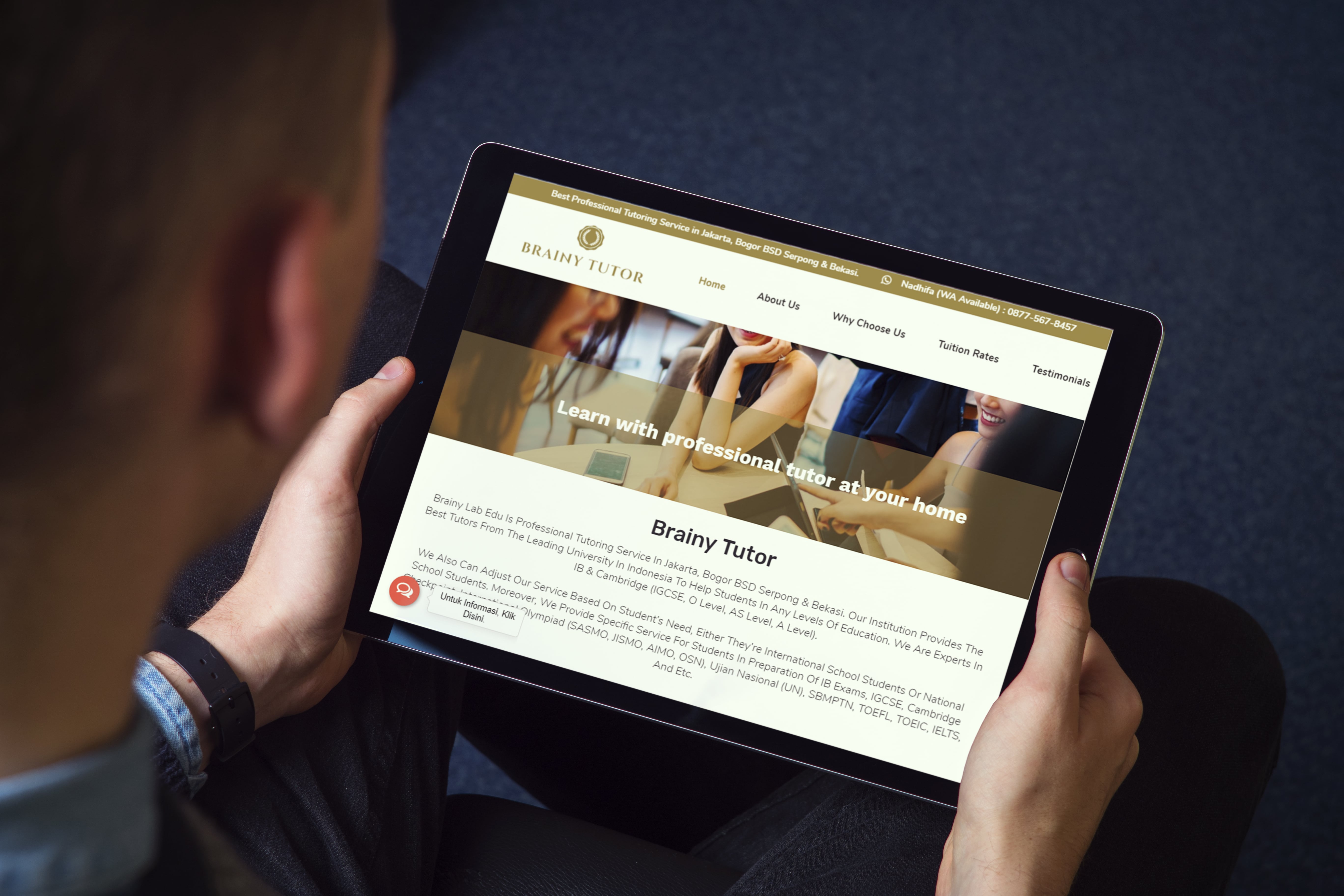 Jasa Pembuatan Website Tempat Les