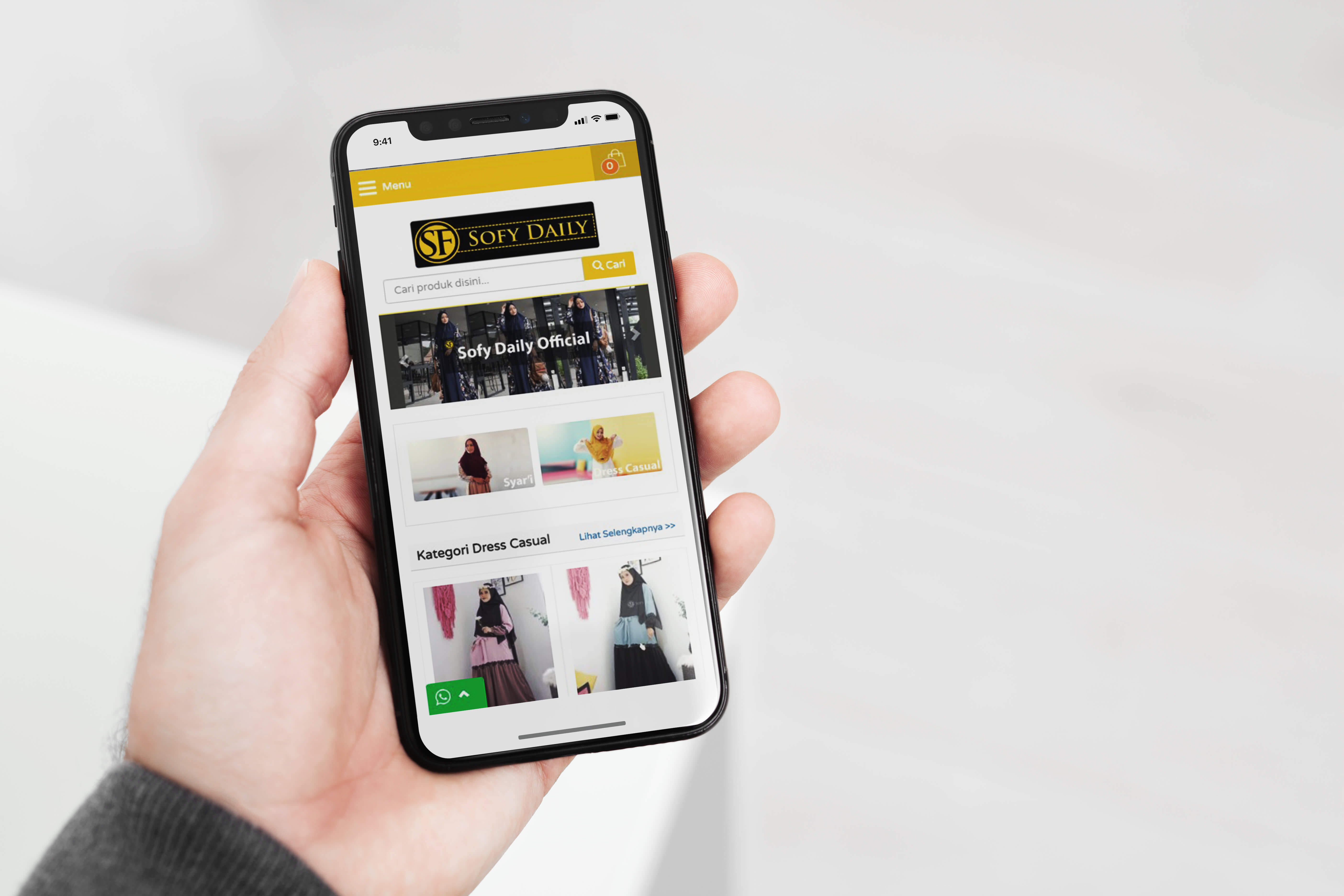 Jasa Pembuatan Website Toko Online Gamis Muslimah