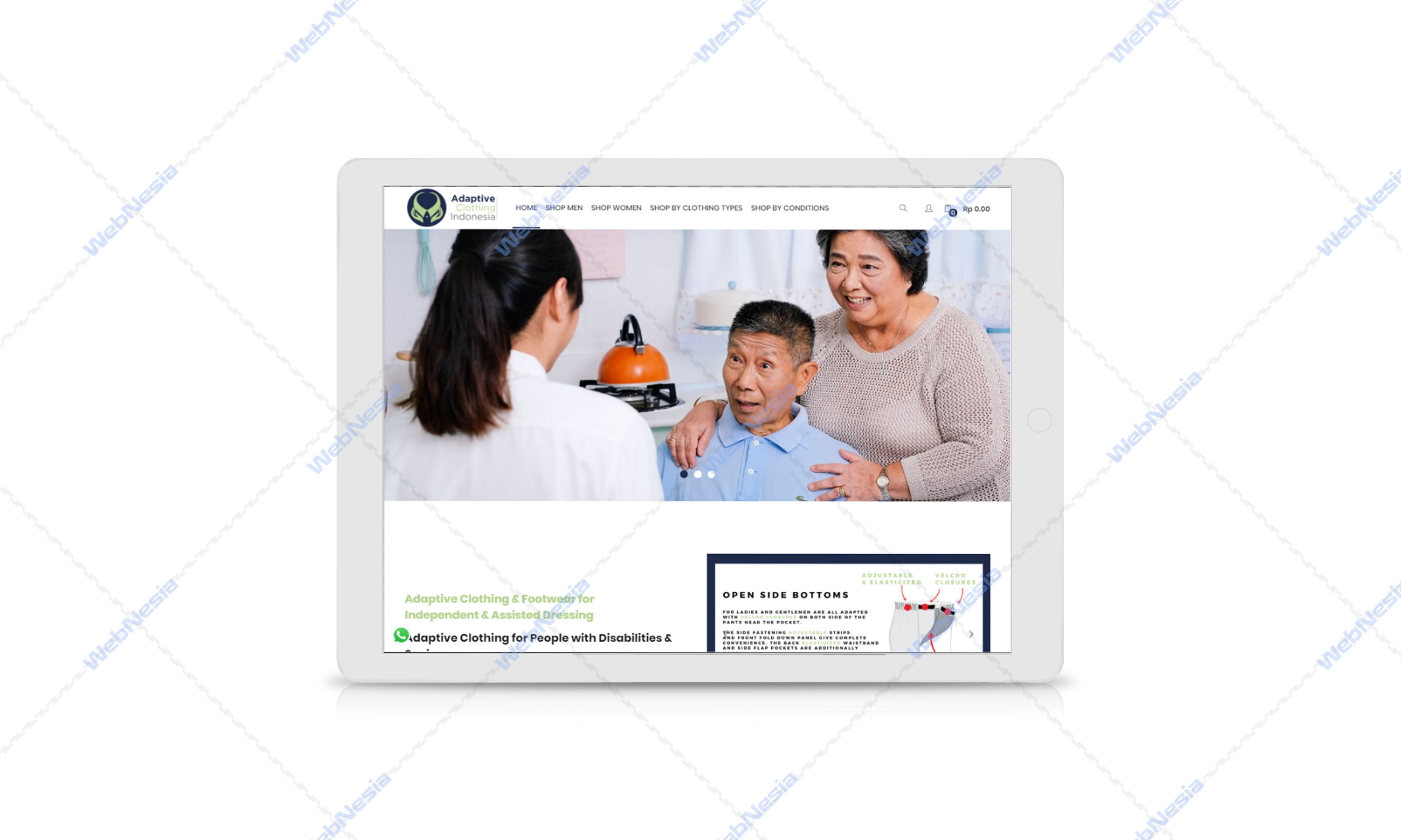 Jasa Website Toko Online Pakaian Penyandang Difabel