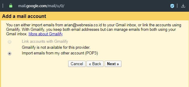 Import Email POP3