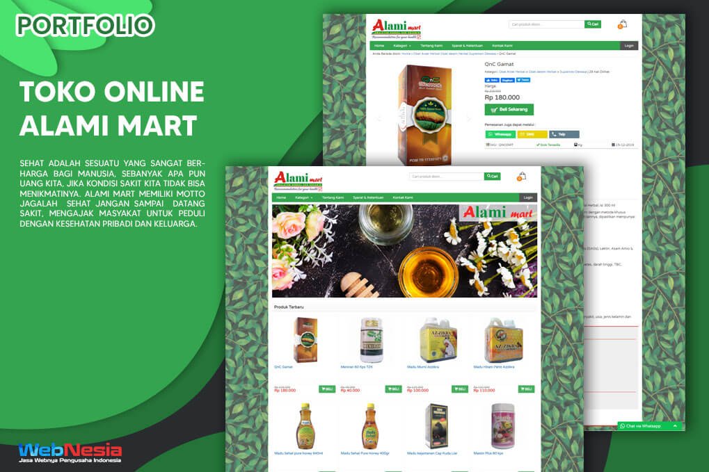 Jasa Pembuatan Website Toko Online Herbal
