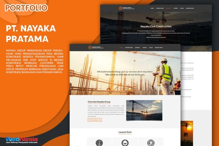 Jasa Pembuatan Website Profile Bisnis Konstruksi