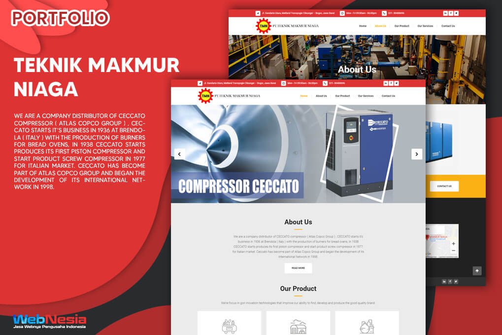Jasa Pembuatan Website Company Profile Compressor