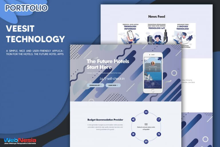 Jasa Pembuatan Website Landing Page Aplikasi Hotel
