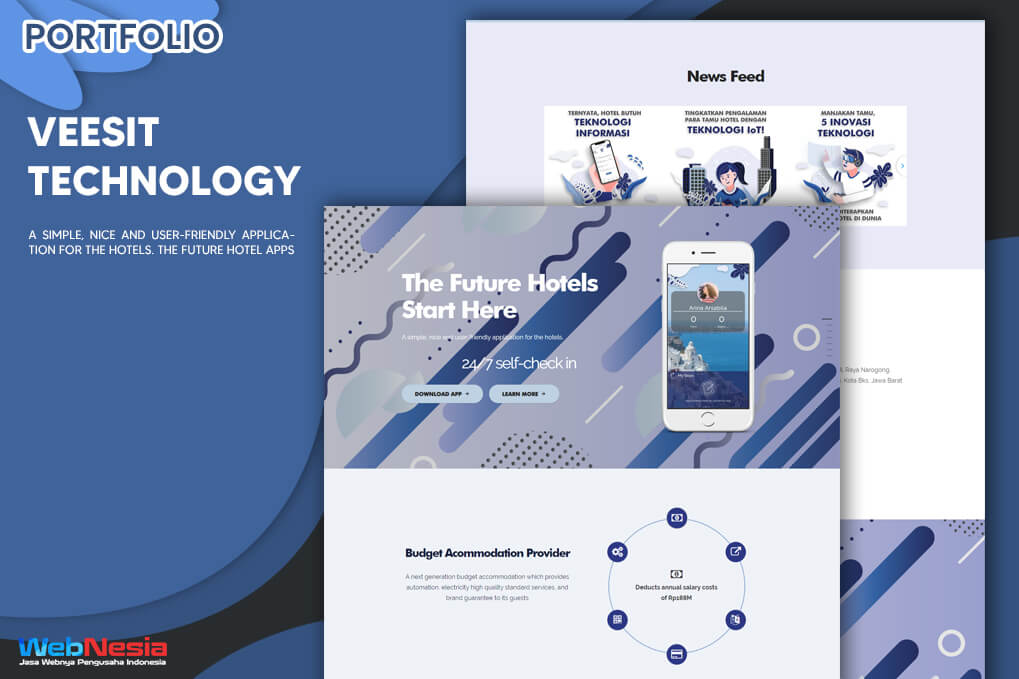 Jasa Pembuatan Website Landing Page Aplikasi Hotel