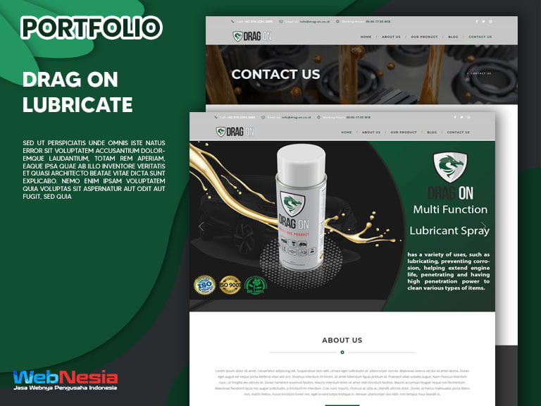 Jasa Pembuatan Website Lubricate Spray