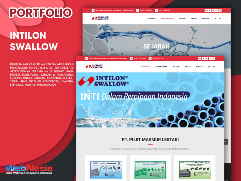 Jasa Pembuatan Website Pipa PVC