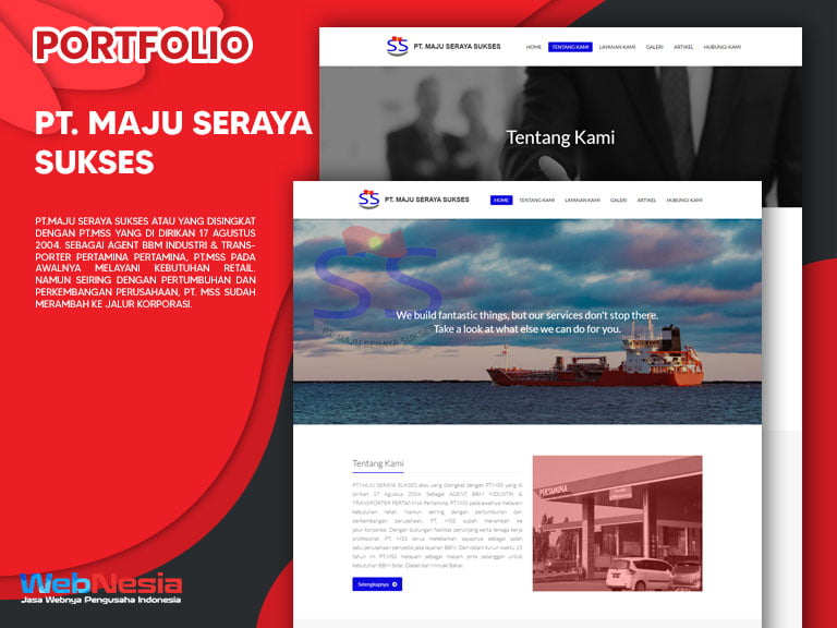 Jasa Pembuatan Website Industri BBM