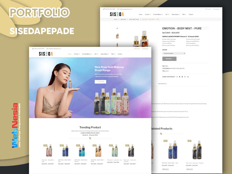 Jasa Pembuatan Website Toko Online Beauty Care