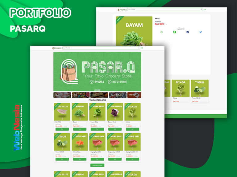 Jasa Website Toko Online Whatsapp