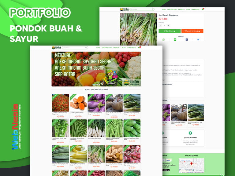 Jasa Website Toko Online Buah & Sayuran