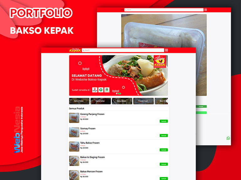 Jasa Website Toko Online Bakso