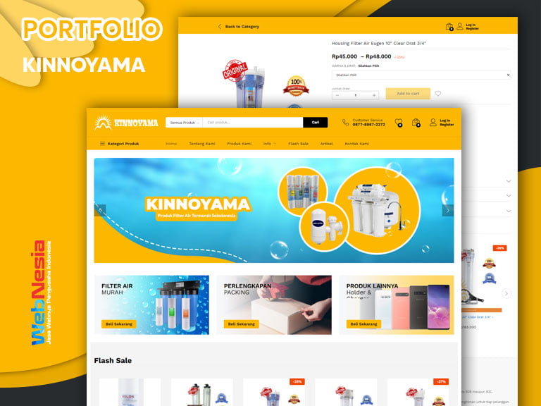 Jasa Website Toko Online Filter Air