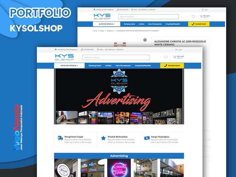 Jasa Website Toko Online Advertising