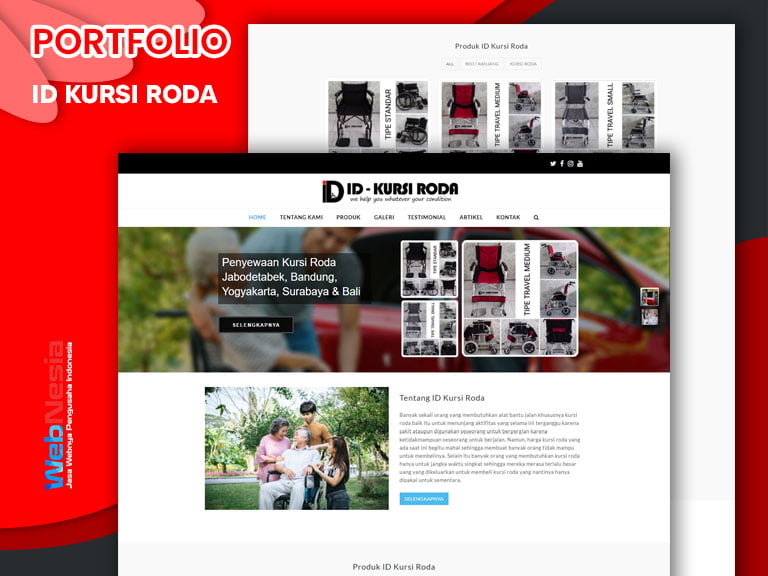 Jasa Website Sewa Kursi Roda
