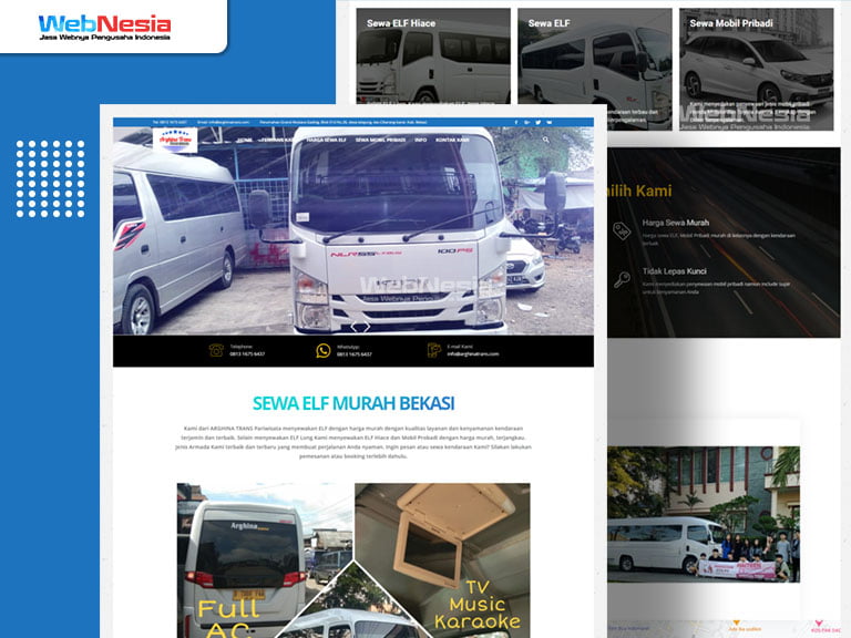 Website Perusahaan Sewa Mobil