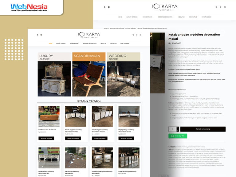 Website Toko Online Furniture