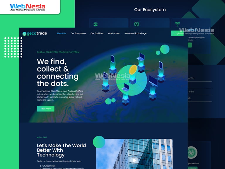 Website Landing Page Trading Platform