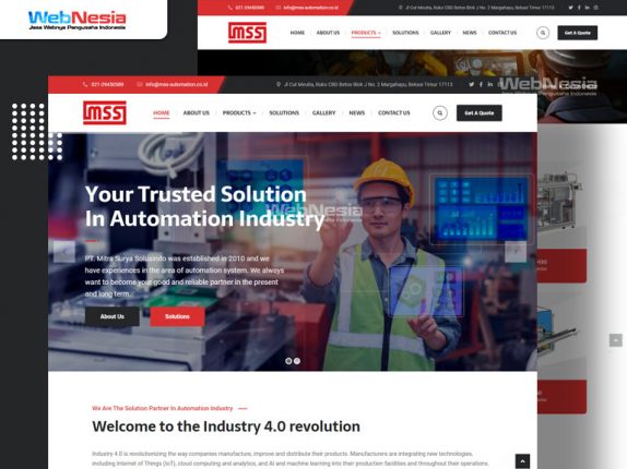 website profil bisnis automation
