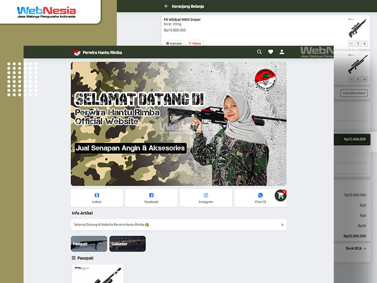 Website Toko Online Whatsapp Senapan Angin