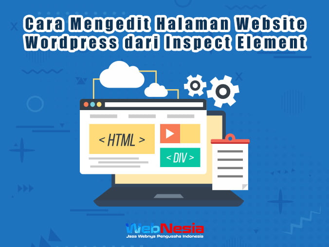 cara edit website wordpress inspect element