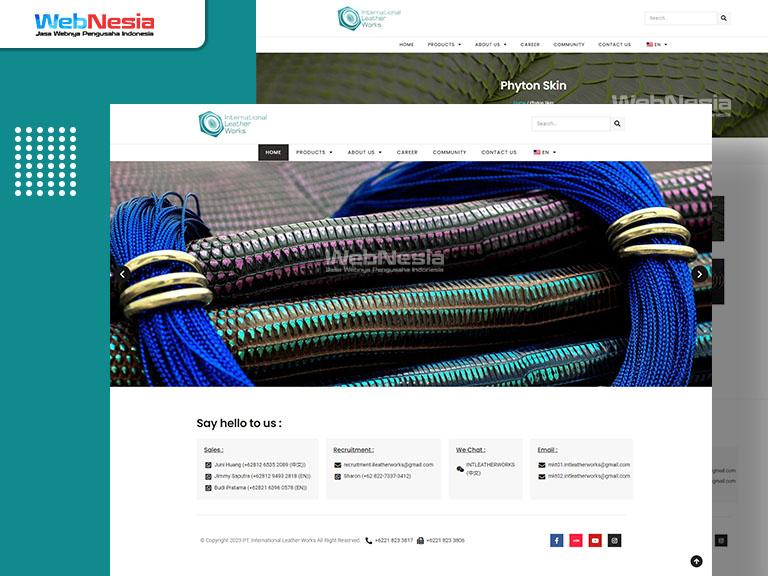 Website Exotic Leather Tannery