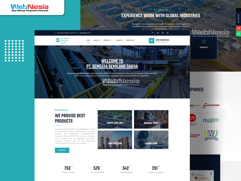 Website Perusahaan Water Treatment Plant