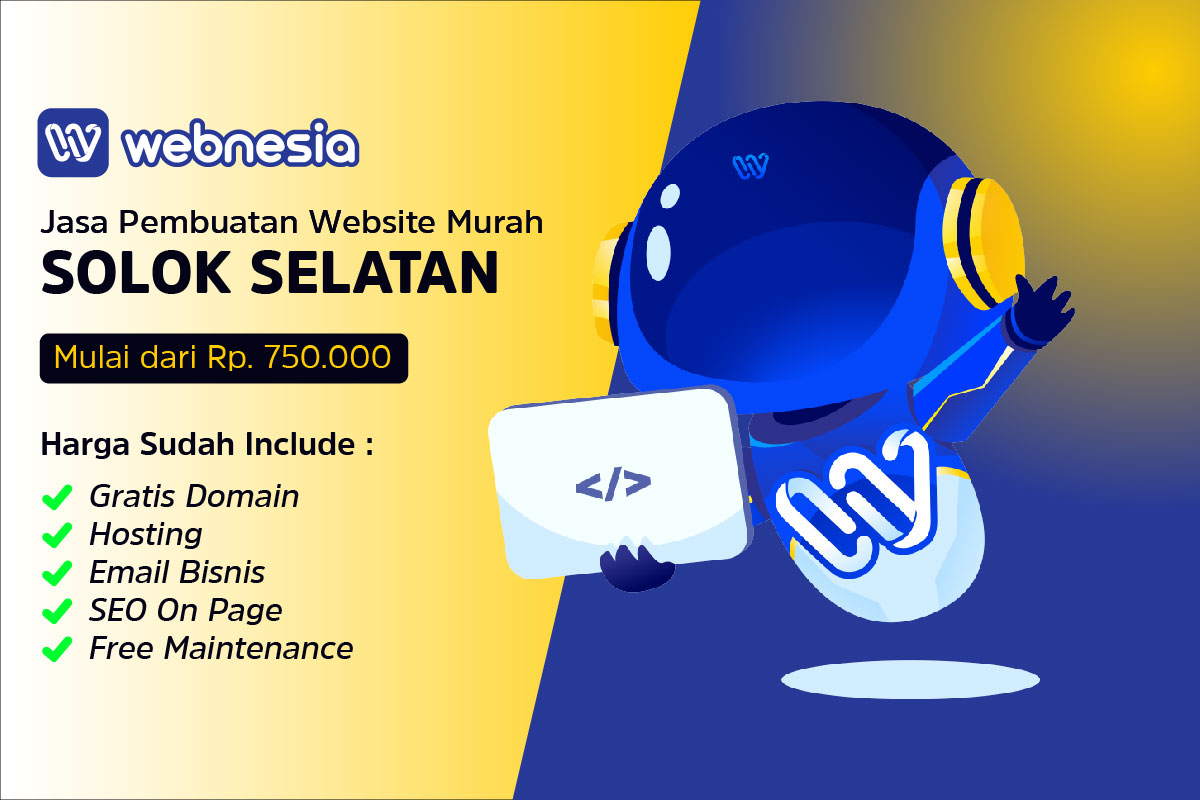Jasa Pembuatan Website Murah di Solok Selatan