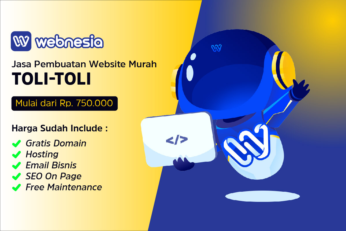 Jasa Pembuatan Website Murah di Toli-Toli