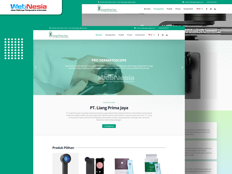 Website Perusahaan Alat Kesehatan