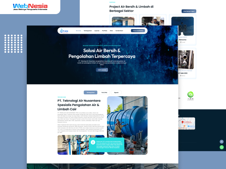 Website Perusahaan Water Treatment Plant