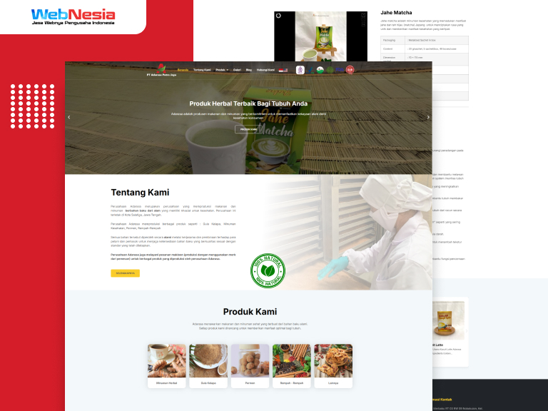Website Perusahaan Makanan & Minuman
