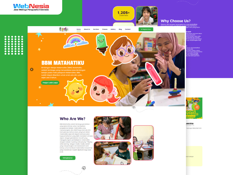 Website Profile Layanan Belajar Matematika