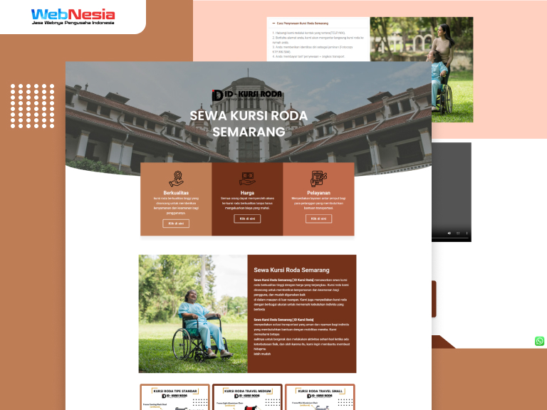 Website Sewa Kursi Roda