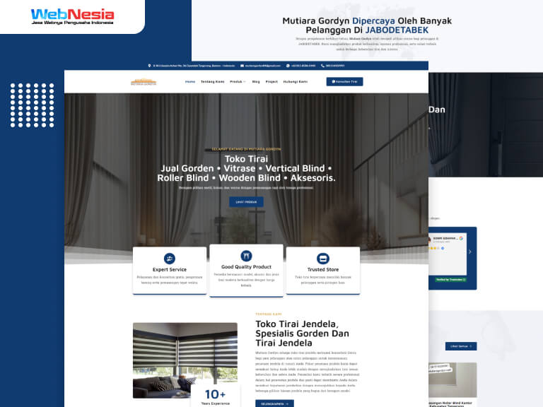 Website Perusahaan Konsultan Perizinan | WebNesia Developer