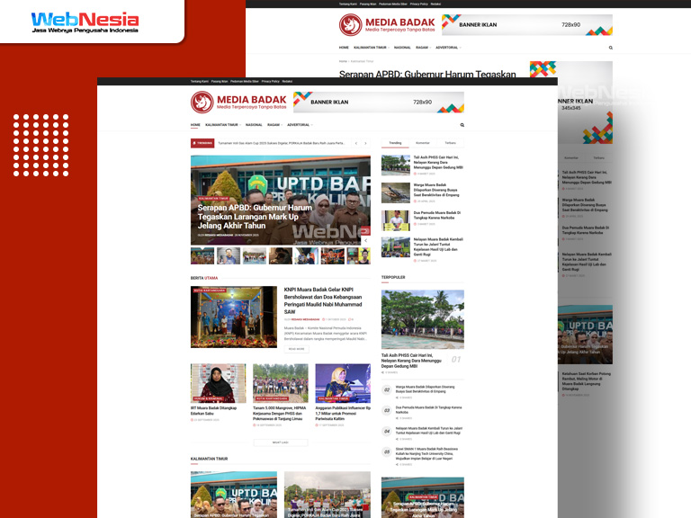 Website Portal Berita - Media Badak