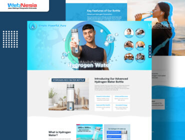Website Landing Page Hydrogen Water