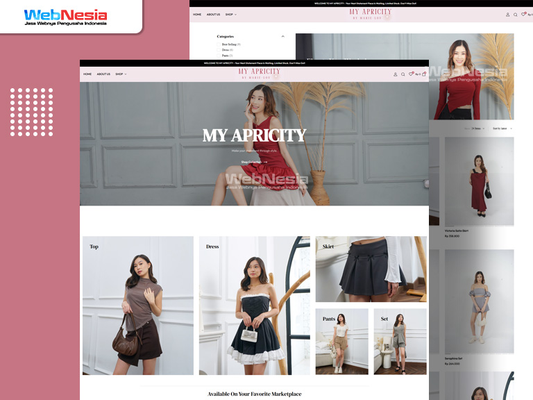 Website Toko Online Fashion