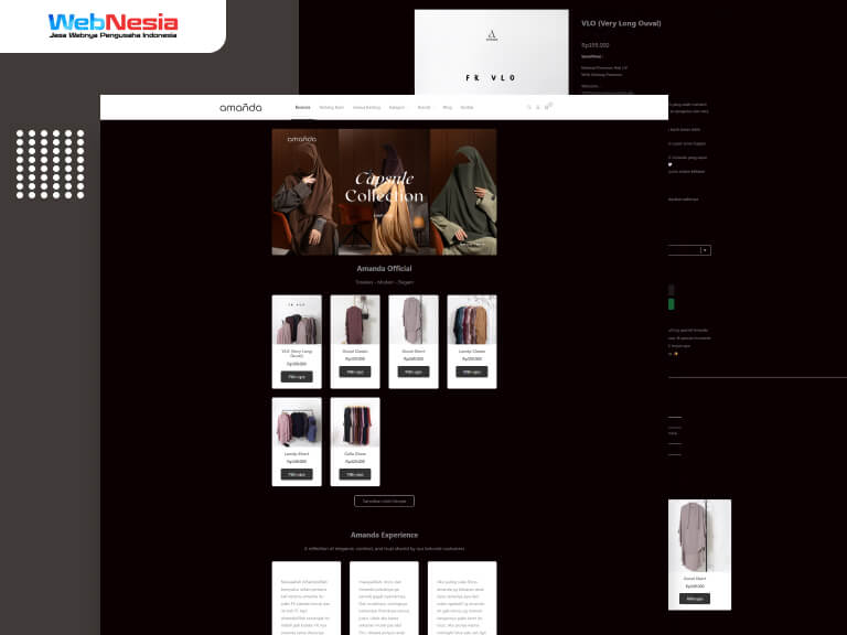 Website Toko WhatsApp Baju Muslimah
