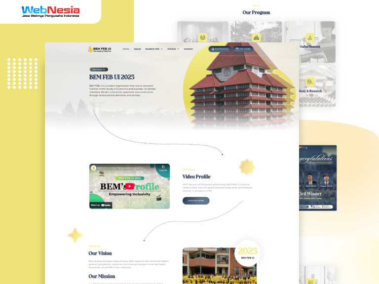 Website Organisasi Mahasiswa