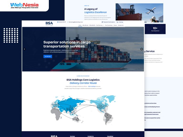 Website Perusahaan Logistik