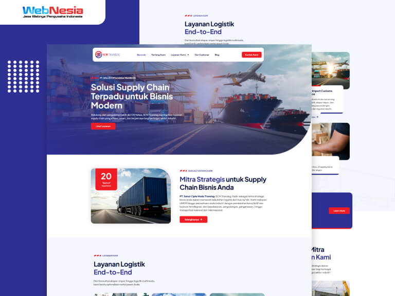 Website Perusahaan Logistik