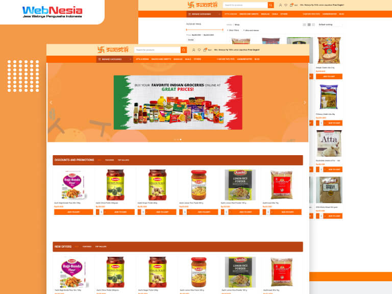 Website Toko Online Makanan India