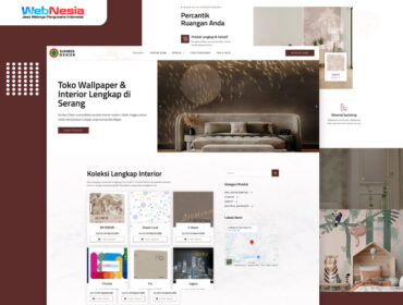 Website Toko Dekorasi Interior