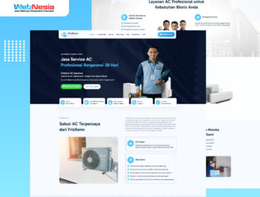 Landing Page Jasa Service AC
