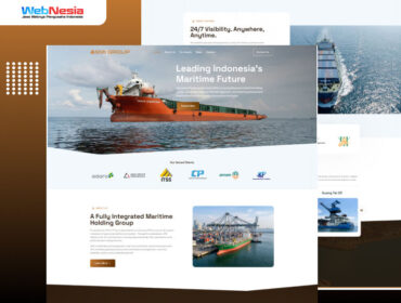 Website Perusahaan Jasa Pengiriman Maritim