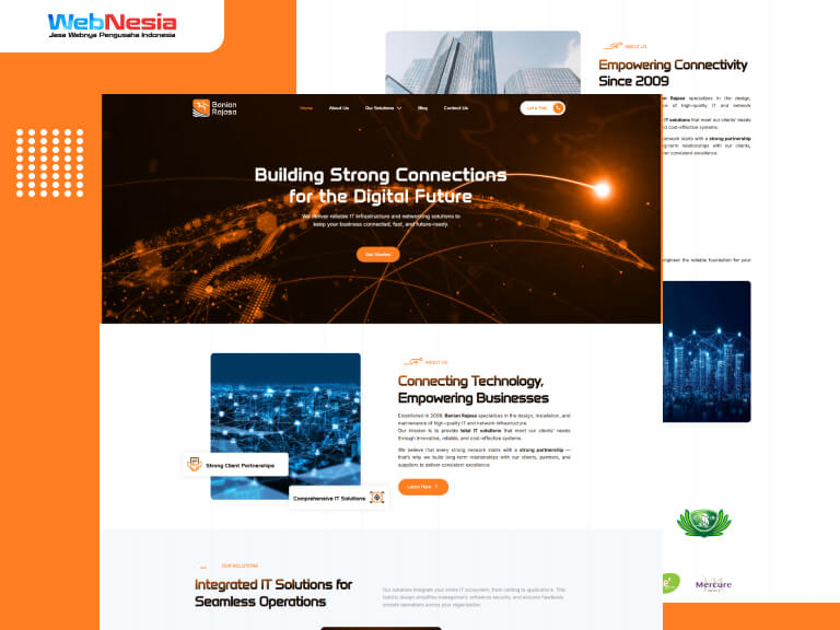 Website Perusahaan Infrastruktur IT