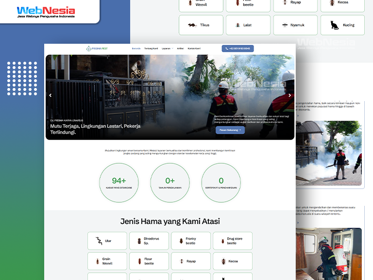 Website Perusahaan Pest Control