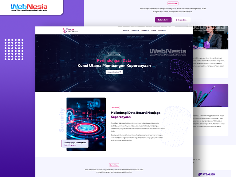 Website Perusahaan Pengamanan Data Digital